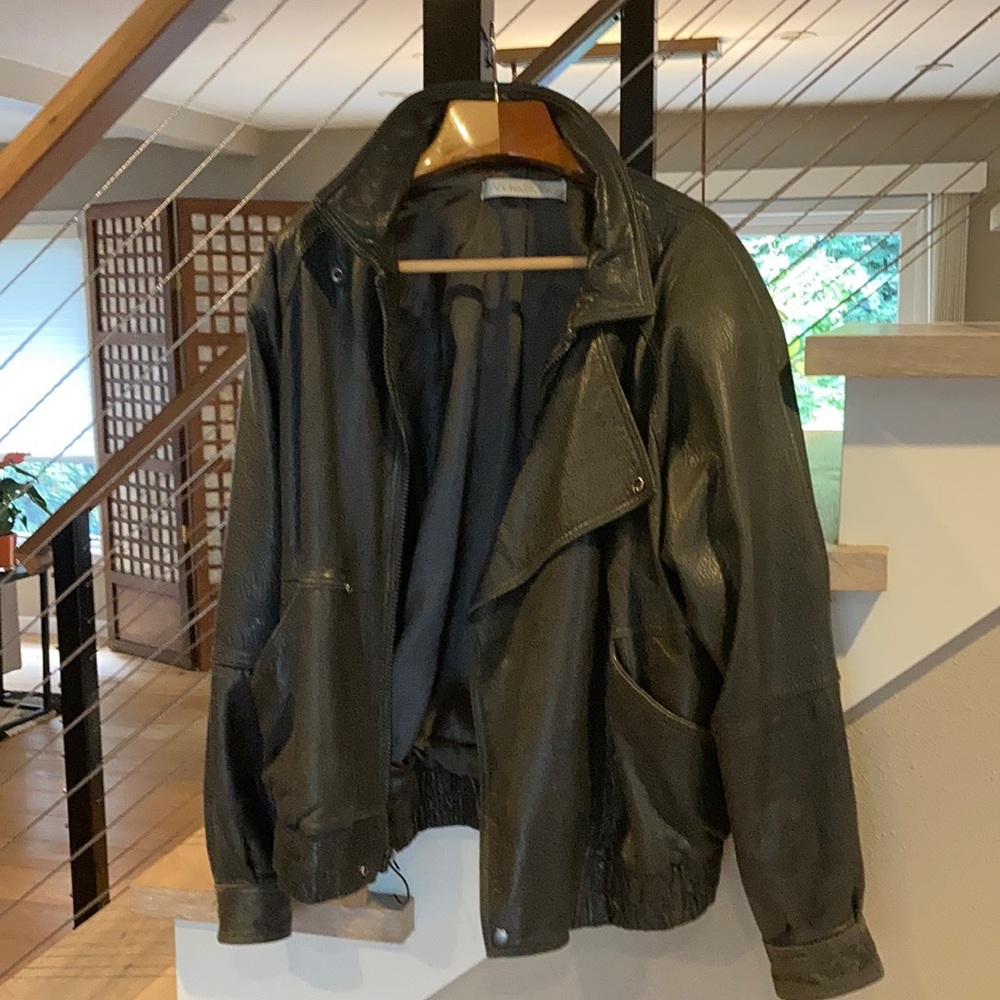 Vintage 80’s Andrew marc leather jacket
